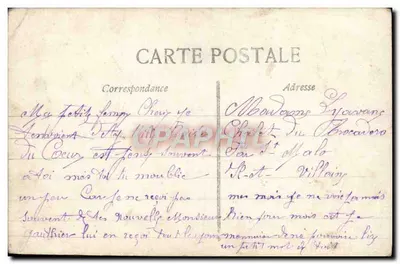 Couple amoureux — scène d'ouverture de livre orné de fleurs et de trèfles — éditeur : AFFECTE (imprimé sur la carte) — Rewers