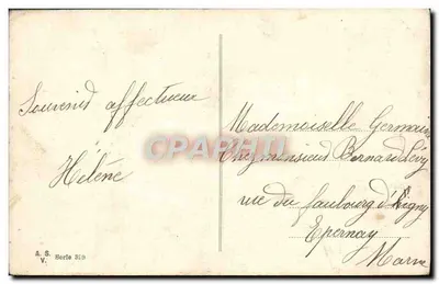 Mistral — paisagem invernal — A.S. Berle 859 — Verso