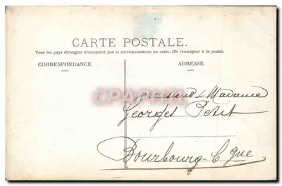 Mała dziewczynka w gnieździe kwiatów — THE SUN Paryż Zarejestrowane — datowane 18 stycznia 1907 — Rewers