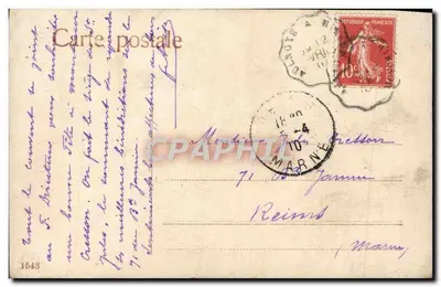 Niño en traje de marinero — decorado floral — editor desconocido, n°4 — Reverso