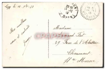 Jovem mulher com cesta de rosas — Boa Páscoa — Nero, n°182 — Verso