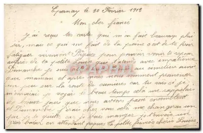 Kochanka — scena ogrodowa — wydawca Fauverville, n° 1282 — Rewers