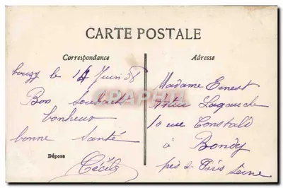 Mulher sorridente com buquê de rosas — Boa Festa — editor A. Lefebvre, n° 4144 — Verso
