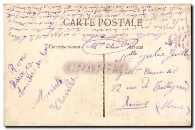 Meisje met bloemenmandje — Goed jaar — D.E. Paris, n° 281 — Achterkant