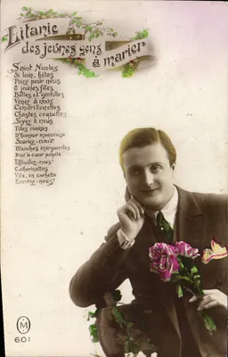 Litanie młodych ludzi żonatych — Święty Mikołaj — wydawca M, nr 601