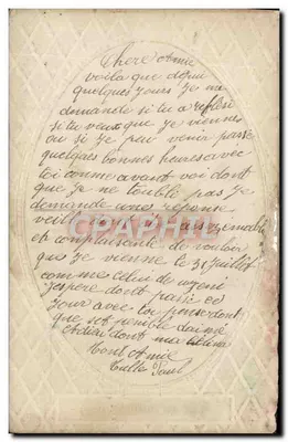 Jeune femme en robe rose tenant un bouquet — éditeur A&S n°936 — Rewers