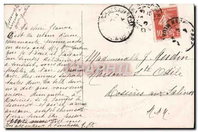 Dziewczyna w sukni z motywami — wydawca Amitié, nr 234 — Rewers
