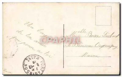 Jovem mulher com rosas — carta postal colorida — editor não visível — Verso