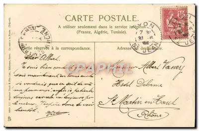 Bouquet de chrysanthèmes roses et jaunes — éditeur S. 525 Raphael Tuck & Fils Ltd., Londres — Rewers