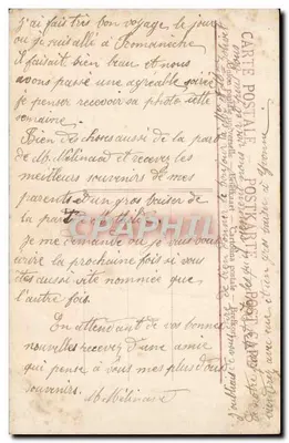 Um casal apaixonado sob um guarda-chuva — cena de jardim — editor Carte Postale - Prefeitura dos Ardennes, n° 4048 — Verso