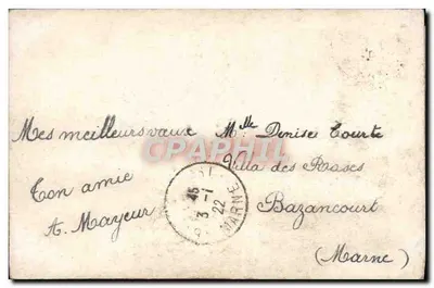 Dziewczyna w lesie — z bukietem — Idole, n°4071 — Rewers