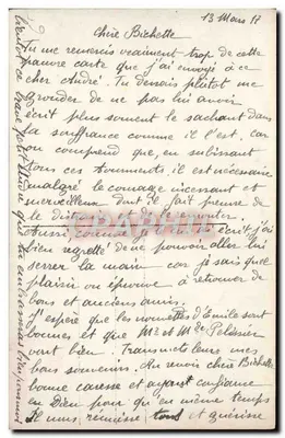 Paisagem ao pôr do sol — Terna afeto — DIX 781/s — Verso