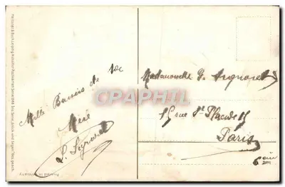 Dwa dzieci obok brzegu — widok ujęty w owal — wydawca Messerschmidt & Buch, Leipzig — Rewers
