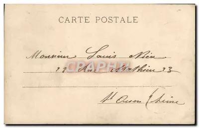Femme en robe de soirée — scène de théâtre — éditeur C.L.C. n°6 L'Ennui — Rewers