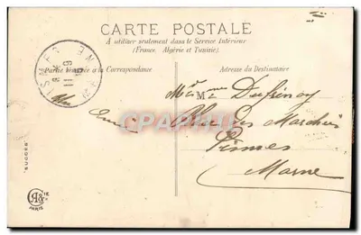 Mulher com buquê — Carta postal — Editor: SUCÈS, Paris — Verso