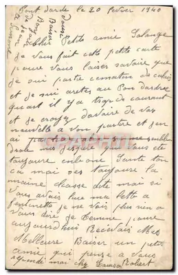 Promesse d'Amour — éditeur RA ROER, n° 2885 — Verso