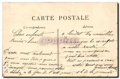 Couple amoureux — scène champêtre — éditeur LE DÉ, n°235 — Verso