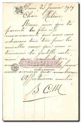 Menina com cabra — nas costas de Emeraude — Ch. Wallhain, Paris — Verso