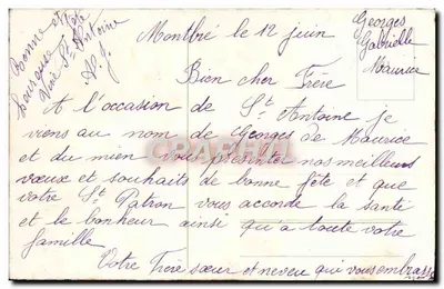 Arranjo de violetas — Boa festa — editor e número de série não legíveis — Verso