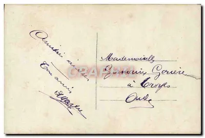 Kobieta z kwiatami — krajobraz wiejski — Sibel 1.022 — Rewers