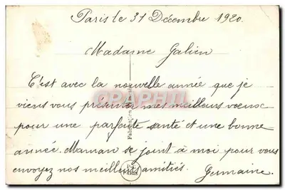 Paisagem invernal com rosa — editor PC 293 — Verso
