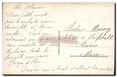 Fiolety — bukiet w wiadrze — wydawca WOLMU n°714 — Rewers