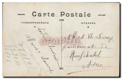 Joana d'Arc — em armadura segurando uma bandeira — editor EOK Paris, n° 3044 — Verso