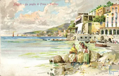 Nápoles - O rochedo de Frisio em Posillipo — Maxpuano