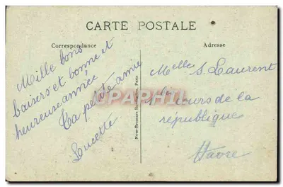 Paisagem com árvore — 'La Pensée' n°625 — editor New-Brunswick, Paris — Verso