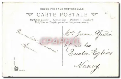 Mistèle — Vœux de Bonne Année — Union Postale Universelle, série 9063 — Verso