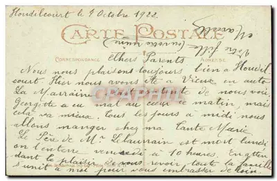 Bouquet de roses — Gage d’Affection — Éditeur non identifié — Verso