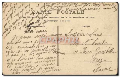 Casal amoroso — cena de ternura — editor não identificado, n°5 — Verso