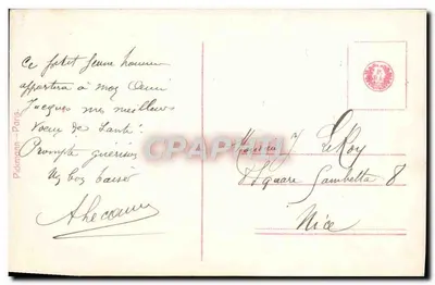 Feier eines Mannes — Mädchen im Abschlusskleid — Verleger Pickmann, Paris — Rückseite
