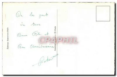 Arranjo de rosas — Feliz aniversário — Éditions Superluxe-Paris — Verso