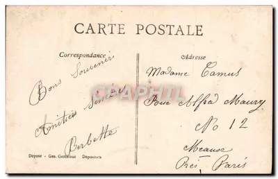 Liefdespaar onder de wijnstok — poëtisch tekst — uitgever A&S n°425/3 — Achterkant
