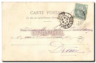 Le Gagnant du Gros Lot — scena radości — G. L., Paryż — Rewers