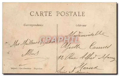 Hirondelle em voo gracioso — Para meus amigos, leva meus cumprimentos — editor A&S, n°352 — Verso