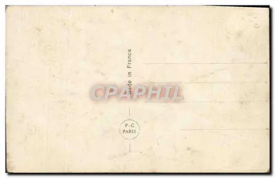 Meisje met een bloemenvoorwerp — studio P-C Paris — serie 1901 — Achterkant
