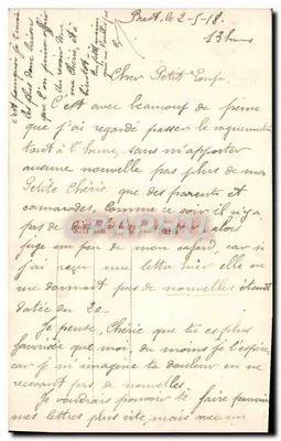 L'Ancre du Bonheur — Sujet : amoureux à bord d'un navire — éditeur La Favorite, n° 2578 — Verso