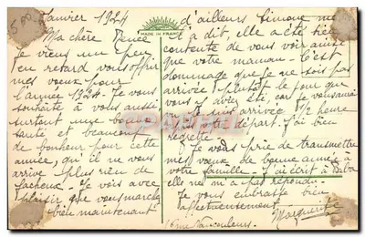 Criança com gato e cachorro — rosas — Boa Ano — editor Grundt — Verso