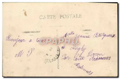 Criança alada em um pássaro — Solvèdeir — n° 930 — Verso