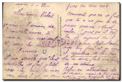 Come si usa una penna — Buon Anno 1903 — Dédé, Parigi — Verso