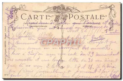 Mille Tendresses — 2º Depósito — Anaud & Nogais, Mantes — Verso