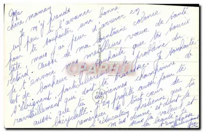 Róże i ferro wierzchniowy — Szczęśliwego dnia — PC Paryż 3903 — Rewers