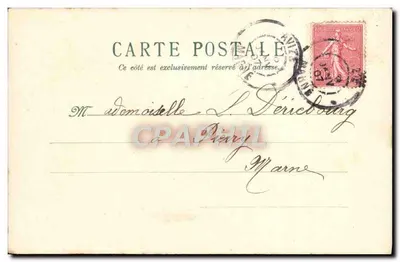 Violets in a Vase — postcard — publisher not visible — Back