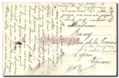 Flores coloridas — anêmonas e anêmonas azuis — ABC 1841 — Verso