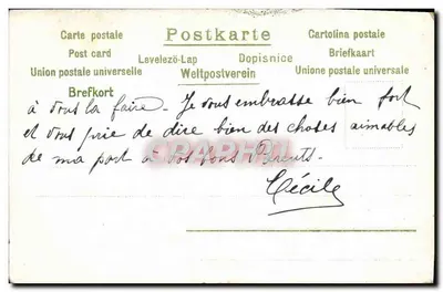 Pejzaż rzeki pod zachodem słońca — D.W.H. Dep. 1156 — D.W.H. Dep. 1156 — Rewers