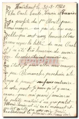 Róże i ryby — scena rzeki przy zachodzie słońca — E.M. 606 — Rewers