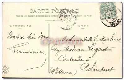 Mulher no café — O Café da Parisienne — Edição Bergeret — Verso