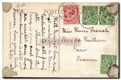 Kościół wioski — Wielkanoc — Rotary Photo E.C. n° E. 475. A. — Rewers